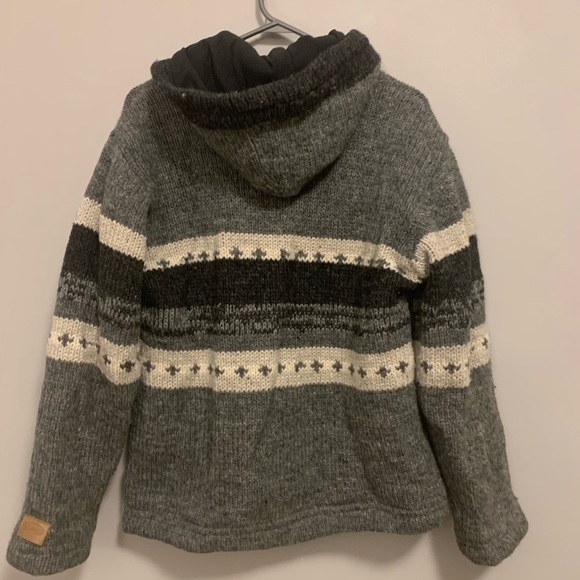 kyber Outerwear Wool Zip-Up Sweater - Size small - Picture 5 of 12